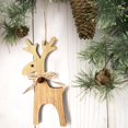 thumbnail image 2 of Wood Christmas Elk Pendant Creative Beautiful Decor Pendant for Home Store Office, 2 of 7
