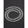 thumbnail image 3 of Coastal Jewelry Stainless Steel Curb Chain Necklace (9mm) - 24 Inches, 3 of 4