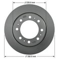 thumbnail image 6 of Rear Brake Rotor for Dodge Ram 2500 3500 Ram 1500 2500 3500 4000 Goodyear Brakes, 6 of 6