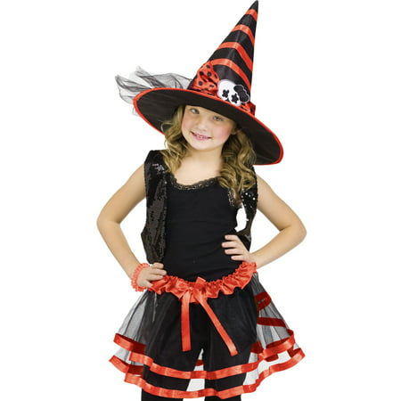 Purple TuTu,Hat Witch Princess Girls Fairytale Dress Halloween Costume O/S
