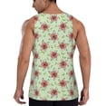 thumbnail image 6 of Rocae Lilies Flowers for Men's Workout Tank Top Men's Running Tank Top Dry Fit Athletic Workout Tank TopsLarge, 6 of 9