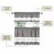 thumbnail image 5 of Juego de cortinas para ventana Achim Home Decor Live Love Laugh, color gris, 5 of 6