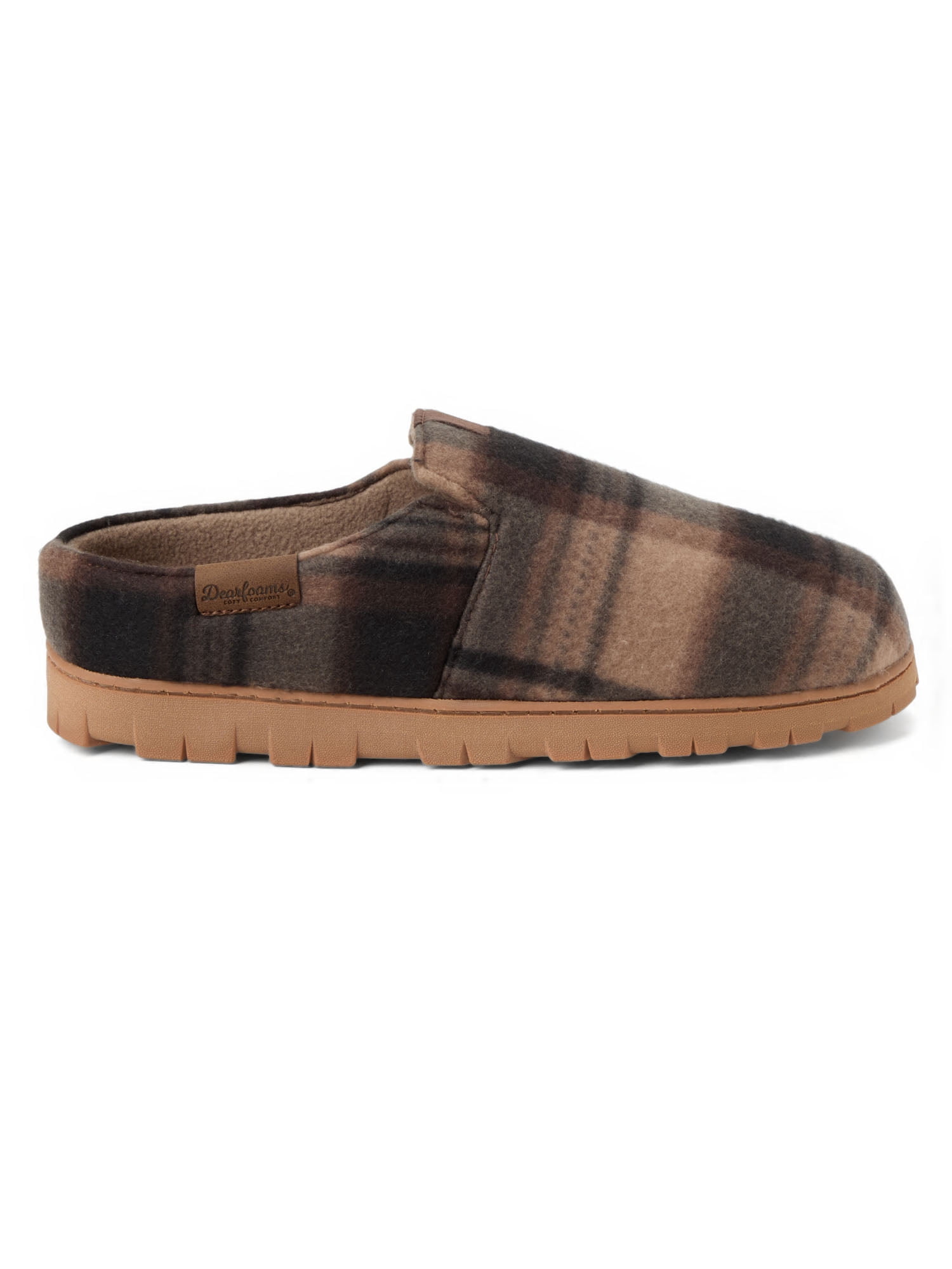 Dearfoams Cozy Comfort Men's Shaped Tab Clog Slippers