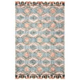 thumbnail image 5 of SAFAVIEH Trace Adrasteia Geometric Hexagons Wool Area Rug, Ivory/Light Blue, 3' x 5', 5 of 7