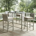 thumbnail image 2 of Modway Conduit Rattan Outdoor Bar Stool in Light Gray and Beige (Set of 4), 2 of 5
