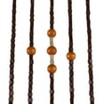 thumbnail image 6 of Retro Wooden Door Curtain, Natural Bamboo Beaded String Hanging Doorway Divider 35*82"  Brown Sheer Curtain for Door Window, 6 of 10