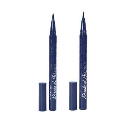Hard Candy Stroke of Gorgeous Ultra Fine Tip Precision Application with Lash Enhancing Serum, In The Navy (Pack of 2) + Facial Hair Remover (Best Way To Remove Fine Facial Hair)