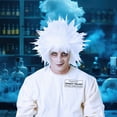 thumbnail image 3 of Shock Treatment Mad Scientist White Costume Wig, 3 of 4