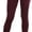 Burgundy, variant on ToBeInStyle Women's Fleece Lined Leggings with Zipper Pockets