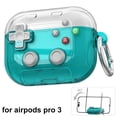 thumbnail image 1 of Protective Case Cover for Apple AirPods Pro 2, TPU Gamepad Design with Integrated Phone Stand, Shock-Absorbing, Anti-Scratch, Drop Protection, Portable, Gaming Accessory, Black, 1 of 8