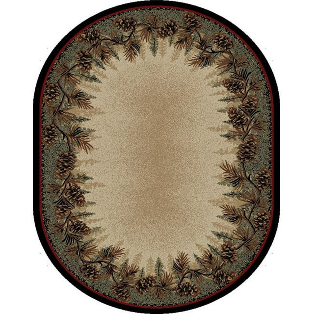 Mayberry Rug AD3823 8X10OV 7 ft. 10 in. x 9 ft. 10 in. Oval American Destination Mount Le Conte Area Rug, Multi Color