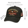 thumbnail image 7 of WKSCLPAI 250th Anniversary Hat, Adjustable United States 250th Commemorative Patriotic Hat, Eagle Printed Washable Casual Baseball Caps for Men Women, Independence Day Gift, Black, 7 of 7