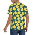 thumbnail image 2 of Fotbe Lemon Baseball Jersey Shirt for Men and Women, Casual Short Sleeves Button Down T-Shirt-Large, 2 of 9