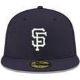 thumbnail image 2 of Men's New Era Navy San Francisco Giants White Logo 59FIFTY Fitted Hat, 2 of 6