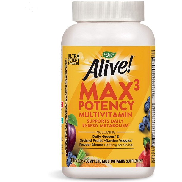 Nature’s Way Alive! Max3 Potency Multivitamin, Whole Body Nutrition
