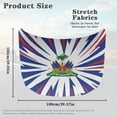 thumbnail image 7 of Uorisanigo Car Hood Cover Washable Haitian Logo Auto Hood Cover Portable Car Bonnet Banner for Cars Hoods Decoration and Protection Covers, Easy to Install, 7 of 7