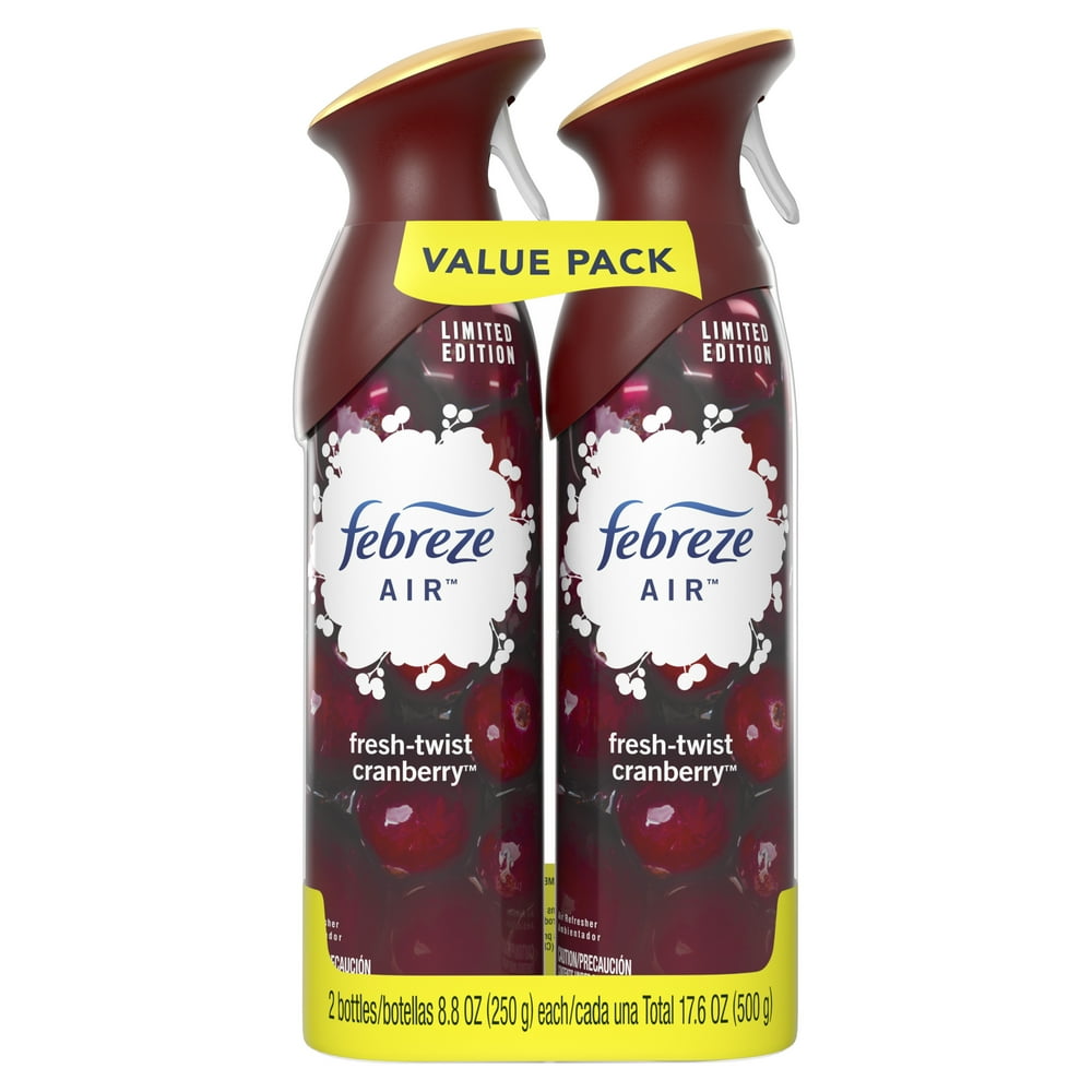 Febreze OdorEliminating Air Fresher Spray, Cranberry, 2 ct Walmart