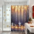 thumbnail image 4 of Rideau de Douche de Noël 180X90Cm Rideau de Douche de Noël avec Crochets, 4 of 6