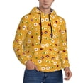 thumbnail image 2 of Honeii Bees And Ladybug Pattern Mens Hoodies Men's Loose Sleeve Sweatshirt,Pullover Hooded Sweatshirt for Men,Essentials Hoodie-3X-Large, 2 of 7