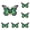 B, variant on 6 Pcs Metal Butterfly Wall Decor 6.5 Inch, 3D Butterfly Hanging Sculpture for Outdoor Garden Fence Patio Balcony, Spring Summer Home Art Decoration (F)