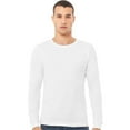 thumbnail image 2 of BELLA + CANVAS - Long Sleeve T-Shirt | 3.8oz 50/25/25 Polyester Combed and Ring-Spun Cotton/Rayon, Solid White Triblend Color Tee, Size 2XL, Pack of 6, 2 of 5