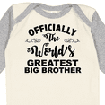 thumbnail image 4 of Inktastic Officially The World's Greatest Big Brother Boys Long Sleeve Baby Bodysuit, 4 of 5
