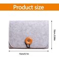 thumbnail image 2 of shiyou-Small Felt Essential Oil Travel Storage Bag, Essential Oil Carrying Bag, Portable Essential Oil Storage Bag for Essential, Perfume, Lipstick (Light Gray), 2 of 4