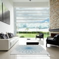 thumbnail image 7 of Ahgly Company Machine Washable Indoor Rectangle Transitional White Smoke Area Rugs, 6' x 9', 7 of 7
