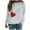 Gray, variant on Azrian Womens Valentine'S Day Print Pullover Tops Casual Long Sleeve Sweatshirt