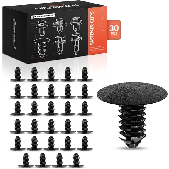 A-Premium 30 PCS Interior Trim Panel & Cowl Cover Retainer Clips Compatible with Volkswagen Jetta, Passat, Golf Alltrack R, Tiguan, Atlas Cross Sport, GTI & Audi A5 Quattro, A3, Q3 - for 8mm Hole