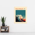 thumbnail image 2 of The Seaside Calls Diani Beach Kenya Modern Woman of the Waves Sea Siren Ocean Extra Large XL Wall Art Poster Print, 2 of 3