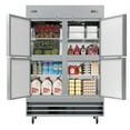 thumbnail image 2 of Koolmore 54" Commercial Stainless Steel Half Door Reach-In Refrigerator - Silver, 2 of 16