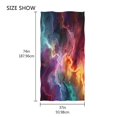 thumbnail image 4 of Ryvnso Tie-dye Purple Oversized Beach Towel Microfiber Bath Blankets Swimming Fitness 37" x 74", 4 of 5