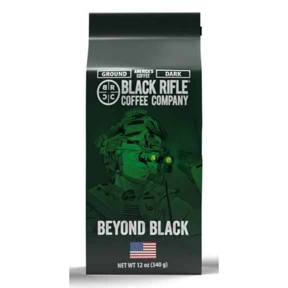2 Pack Black Rifley Coffee Company Beyond Black, Dark Roast, Ground Coffee, 12 oz