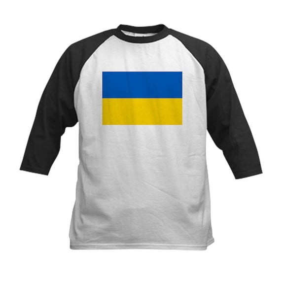 CafePress - Ukraine Flag Baseball Jersey - Kids Cotton Baseball Jersey, 3/4 Sleeve Shirt