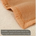 thumbnail image 3 of Poyet Motte Aubisque Heavyweight 100% Wool All Natural Blanket, Twin Size, Doe/Natural, 3 of 9