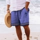 thumbnail image 1 of Pantalones cortos de playa de verano para hombre, Shorts suaves transpirables de gran tamaño, 3D, vacaciones diarias informales, artículos de viaje hawaianos Fivean unisex, 1 of 2