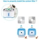 thumbnail image 5 of Filtros de fuente para mascotas, 8 filtros de repuesto para fuente de mascotas, filtros cuadrados para fuente de mascotas para agua potable para gatos y perros JFHHH pequeña, 5 of 5