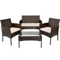 thumbnail image 1 of Sala Para Exterior Jardin Patio Terraza 4 Pzs + Cojines Cafe, 1 of 8