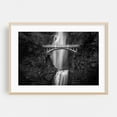thumbnail image 2 of Multnomah Falls B&W - Oregon Photography Black and White Waterfall Bridge Nature Scenic Landscape Forest Unframed Wall Art Print 4 x 6 inches, 2 of 7