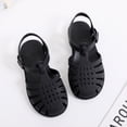 thumbnail image 1 of Sandalias de punta para niños, primavera y verano, zapatos de suela blanda con agujeros para niños y niñas, zapatos planos de gelatina, zapatos para bebés y niños pequeños, 1 of 6
