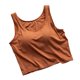 thumbnail image 2 of Xuyuer Ladies Fashion Sleeveless Round Neck Solid Color Modal Bottoming Vest Top with Chest Pads, Seamless Camisole for Everyday Comfort and Layering Essentials, 2 of 5