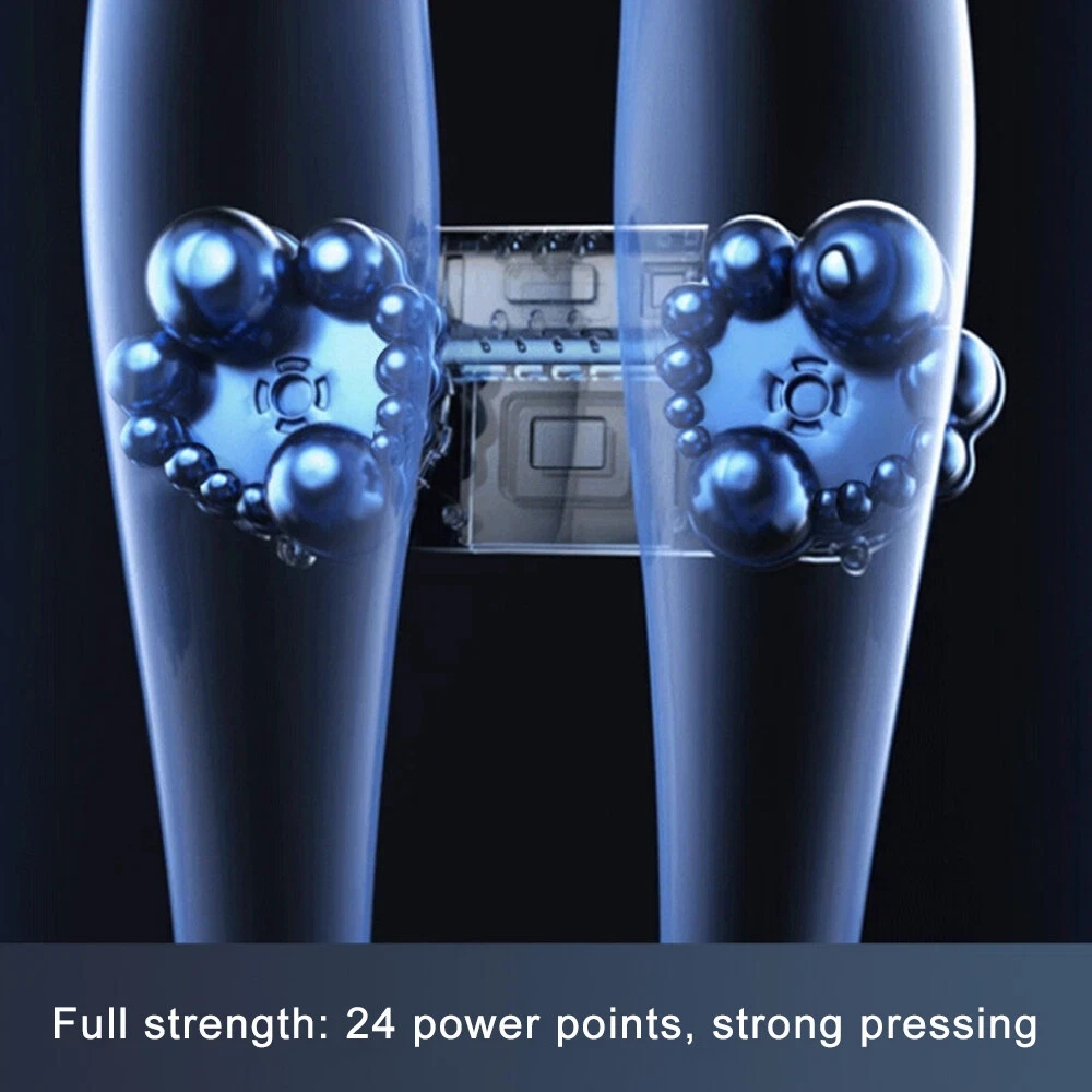 XEENSO Electric Deep Tissue Foot and Calf Massager with Heat for Foot And Calf Massage, Blue