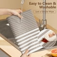 thumbnail image 6 of VCVCOO Placemats Set of 6, Woven Vinyl Table Placemats, Non-Slip Heat Resistant Washable Wipeable Kitchen Dining Place Mats, 12"W x 18"L, 6 of 11
