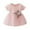 Pink, variant on GYRATEDREAM Toddler Girl Princess Dress Short Sleeve Rose Pattern Tutu Dress Mesh Dresses Party Wedding Birthday Tulle Dresses for 3-4 Years