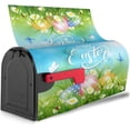 thumbnail image 4 of Easter Bunny Ears Butterfly Sping Flowers Mailbox Cover Magnetic Standard Size Letter Post Box Cover Wrap Oversize Decoration Welcome Home Garden Outdoor 21" Lx 18" W, 4 of 6