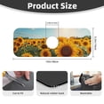 thumbnail image 2 of Fuzoiu Sunlit Sunflower Field Print Kitchen Faucet Suction Pad, Sink Splash Guard Faucet Mat, Faucet Handle Drip Catcher Tray Drying Mat For Bathroom Kitchen Bathroom Countertop, 2 of 7