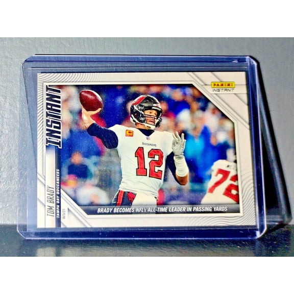 Tom Brady 2021 Panini NFL Football #52 Card All-Time Passing Leader 1 of 1050