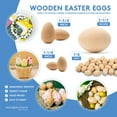 thumbnail image 4 of Wood Easter Eggs 1-5/8 inch, Pack of 100 Unfinished Wooden Eggs for Decorating, Craft Egg, Wooden Easter Egg for Crafts, by Woodpeckers, 4 of 8
