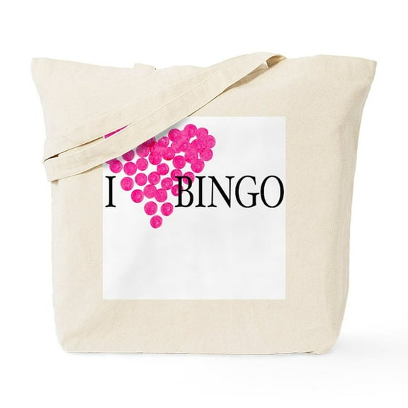 CafePress - I Love Bingo Tote Bag - Unisex Canvas Tote Bag, Beige, 1-Piece